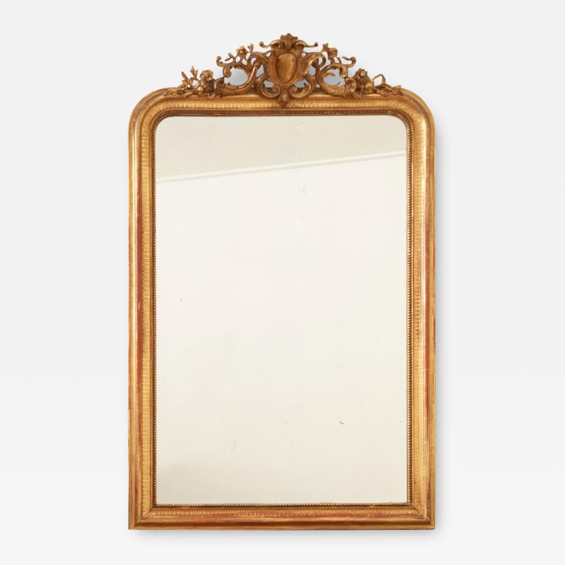 French 19th Century Gold Gilt Mirror