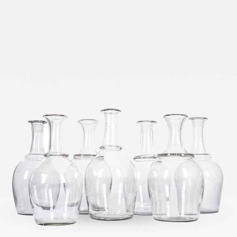 French 19th Century Hand Blown Calvados Decanters