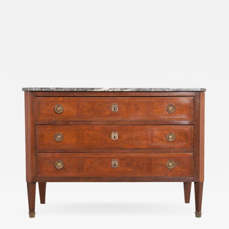 French 19th Century Inlay Mahogany Directoire Style Commode