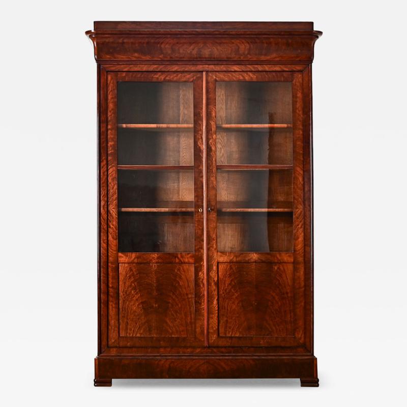French 19th Century Louis Philippe Mahogany Bibliotheque