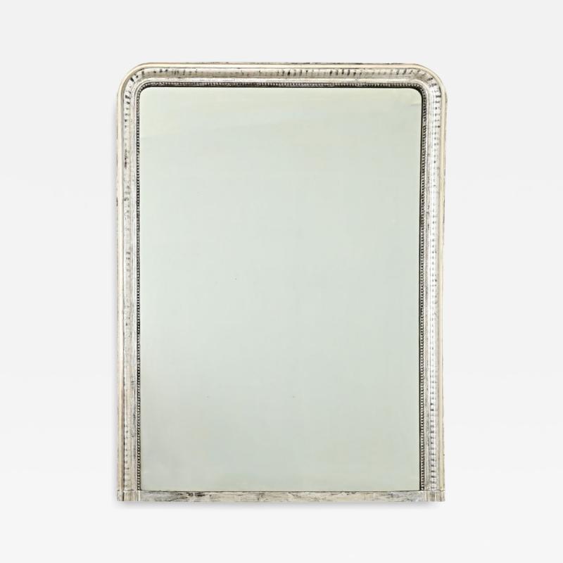 French 19th Century Louis Philippe Silver Gilt Mirror