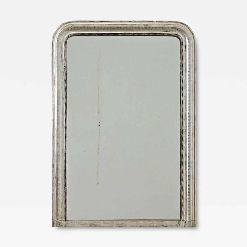 French 19th Century Louis Philippe Silver Gilt Mirror