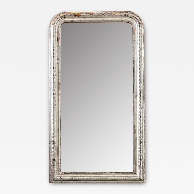 French 19th Century Louis Philippe Silver Gilt Mirror