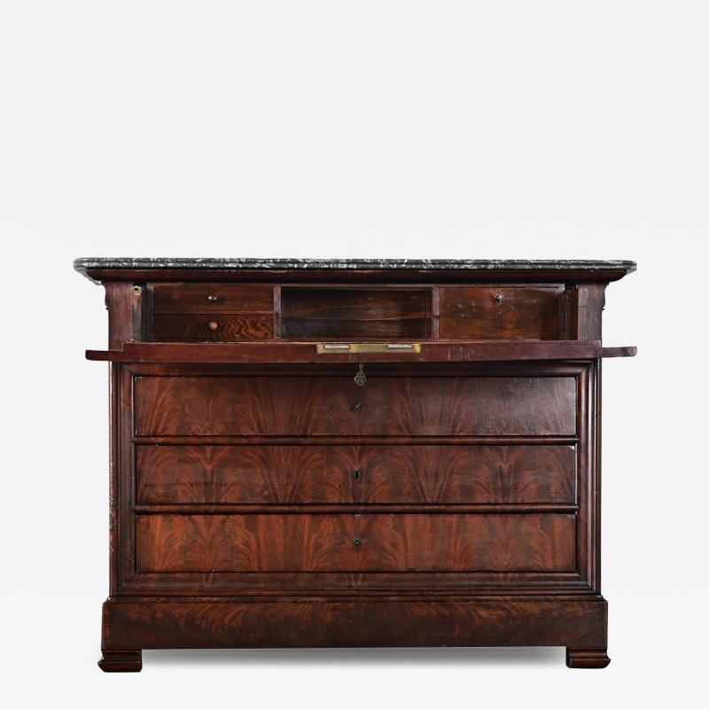 French 19th Century Louis Philippe Style Commode with Secretary