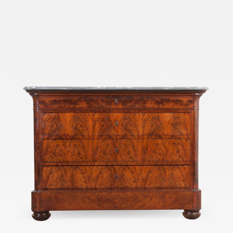 French 19th Century Louis Philippe Style Mahogany Commode