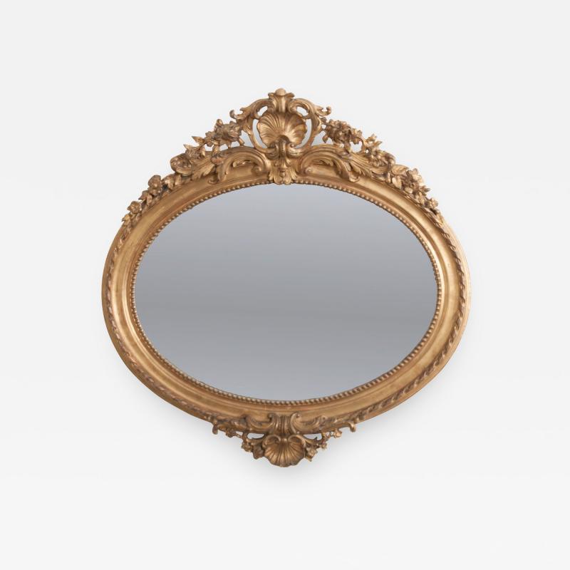 French 19th Century Louis XVI Style Giltwood Mirror