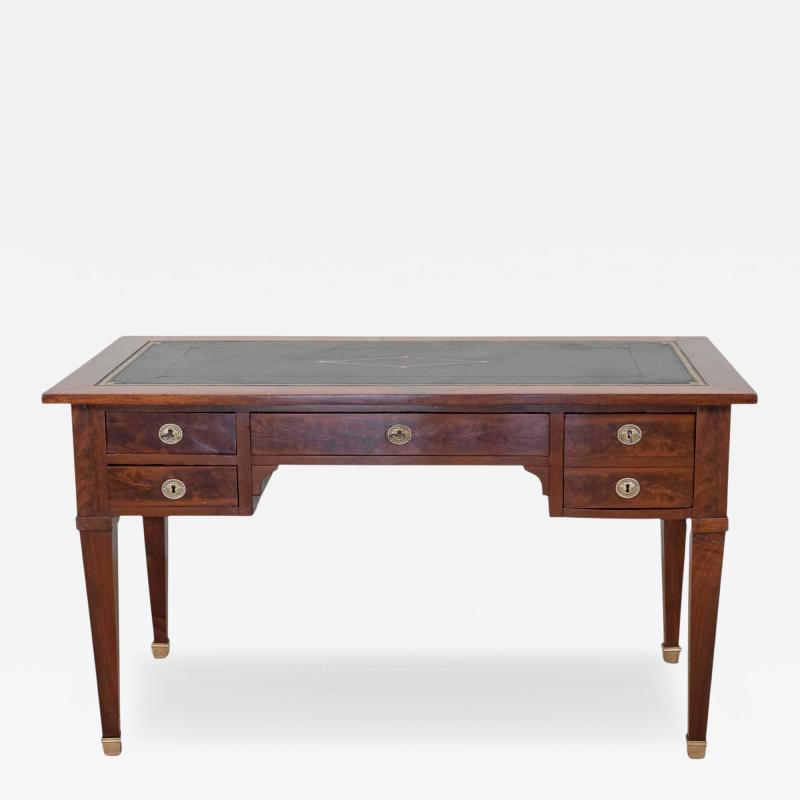 French 19th Century Louis XVI Style Leather Top Desk