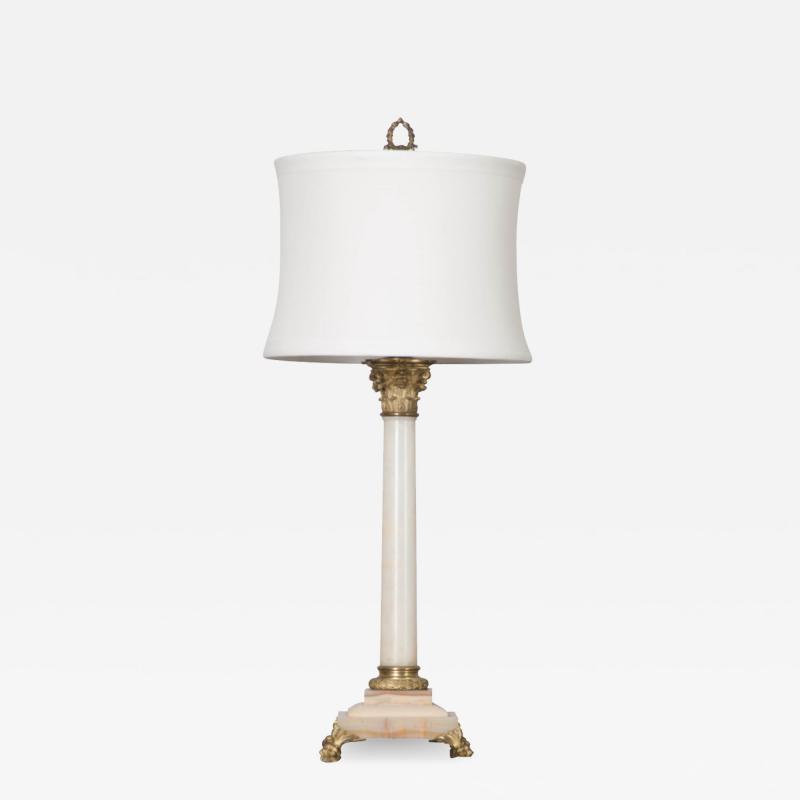 French 19th Century Louis XVI Style Marble Lamp
