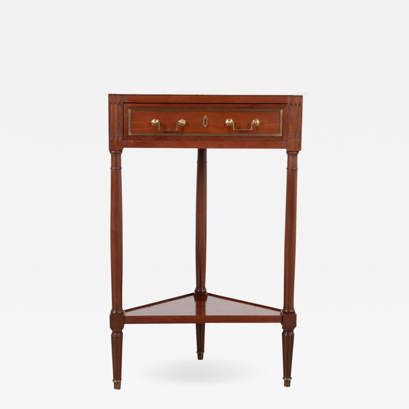 French 19th Century Mahogany Corner Table