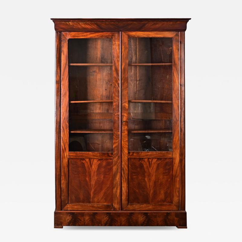 French 19th Century Mahogany Louis Philippe Bibliotheque