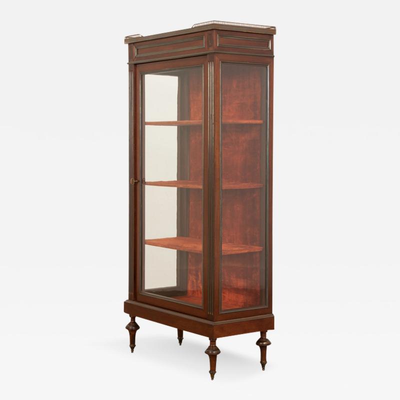 French 19th Century Mahogany Louis XVI Style Vitrine