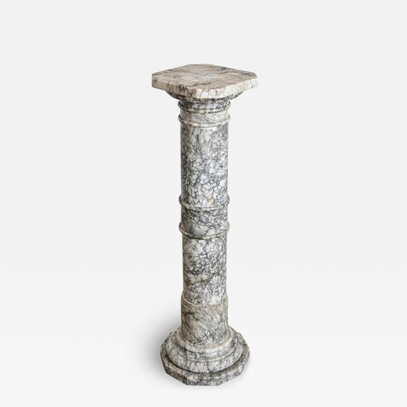 French 19th Century Marble Column Pedestal