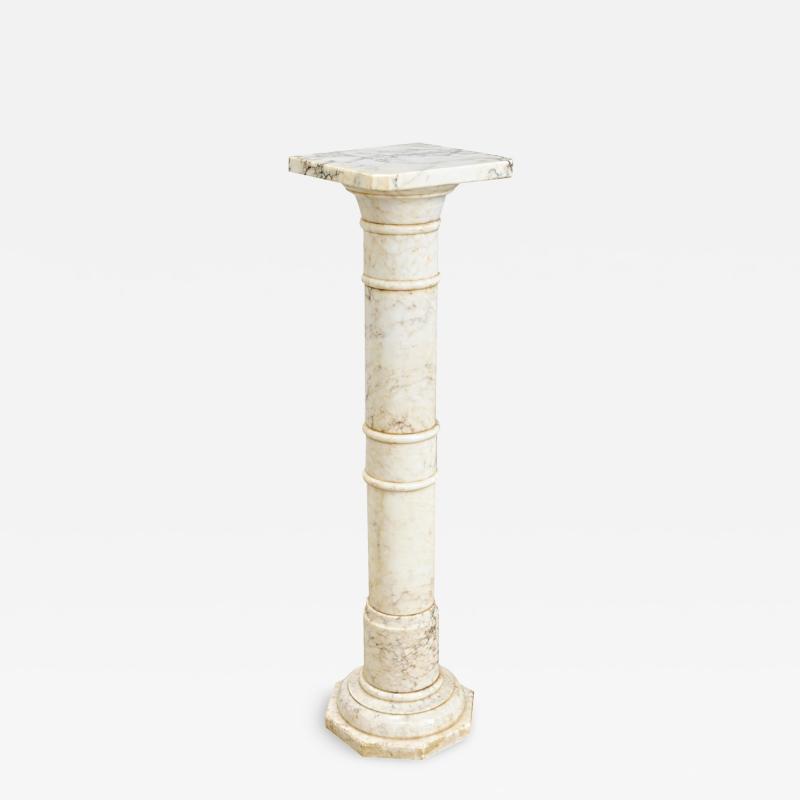 French 19th Century Marble Column Pedestal