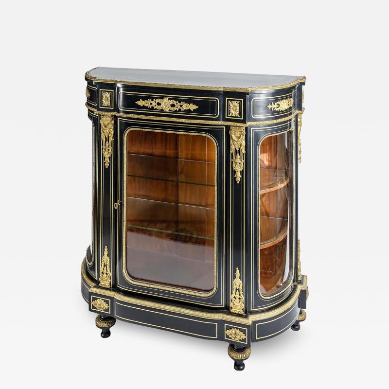 French 19th Century Napoleon III Vitrine Cabinet