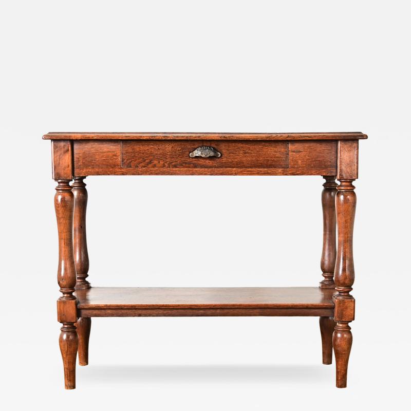 French 19th Century Oak Console Table