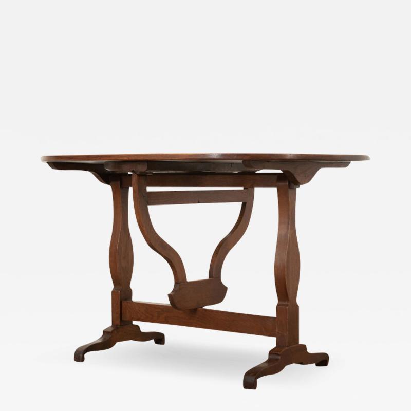 French 19th Century Oak Vendange Table