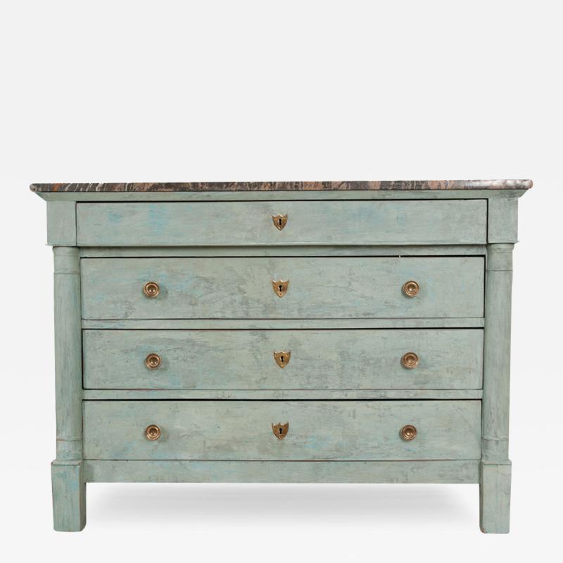 French 19th Century Painted Empire Commode