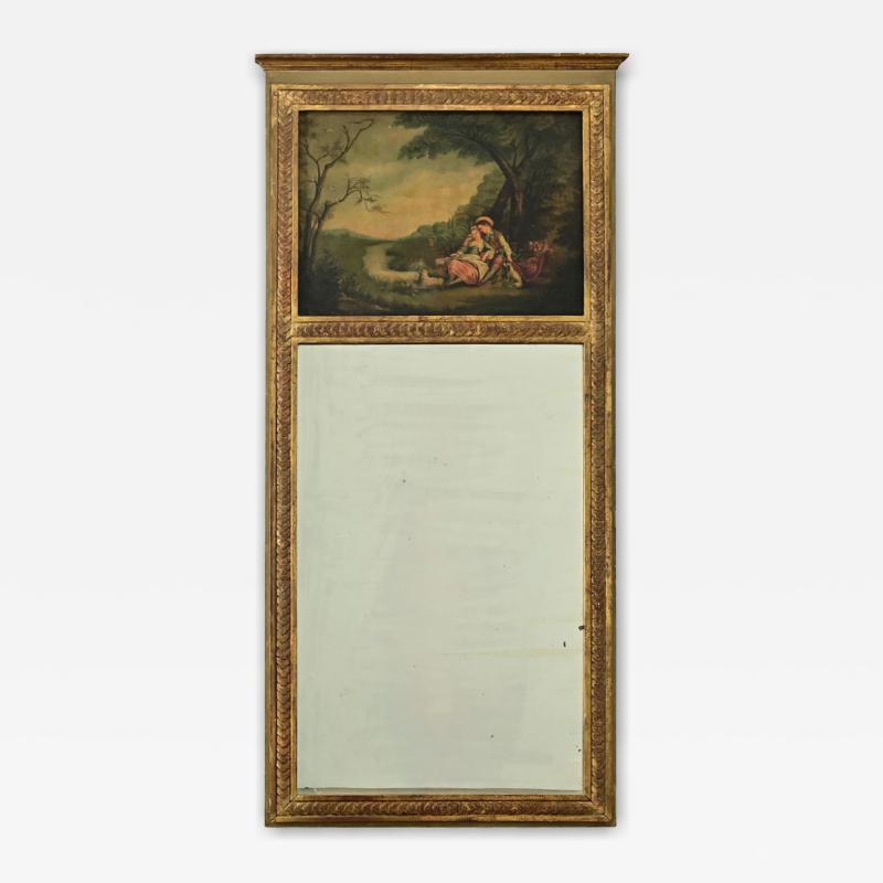 French 19th Century Painted Trumeau