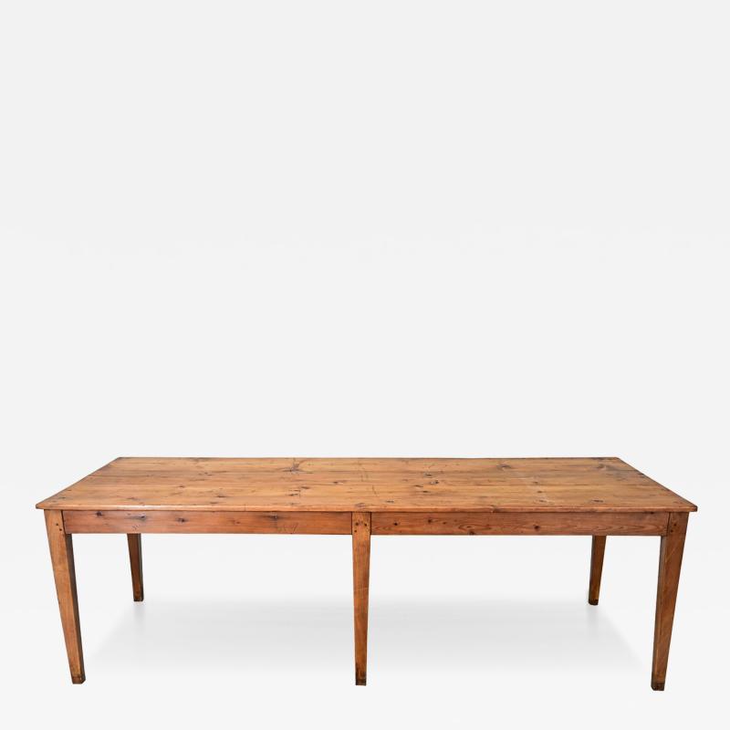 French 19th Century Pine Farm Table