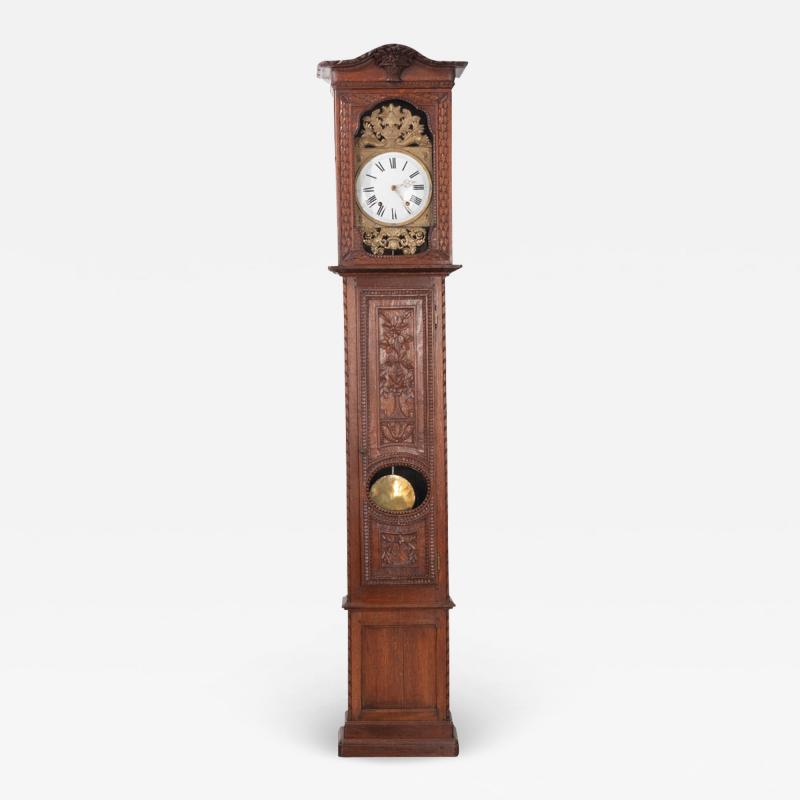 French 19th Century Provincial Horloge Case Clock