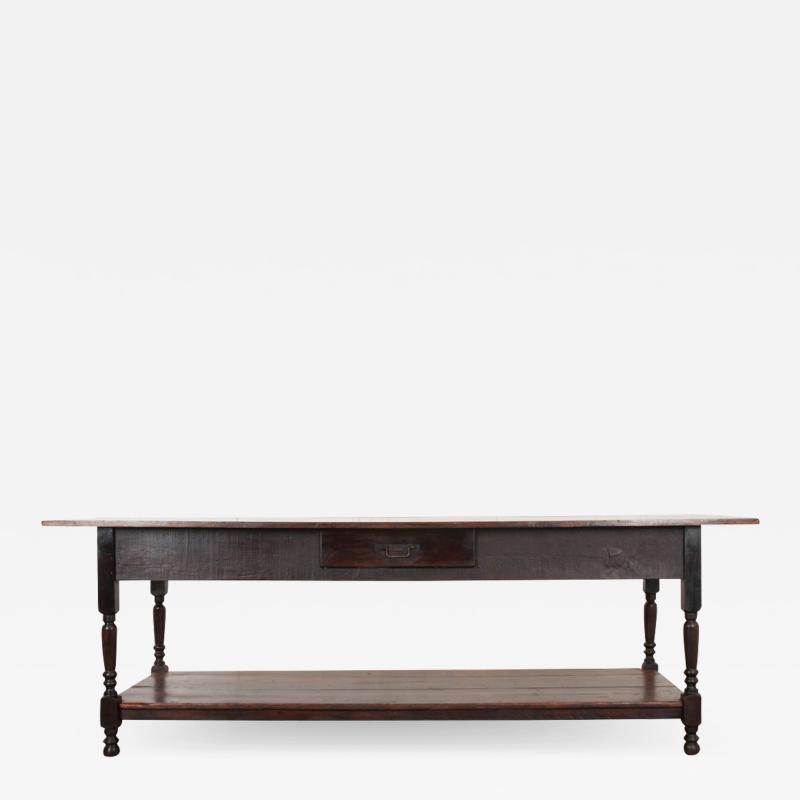 French 19th Century Provincial Walnut Drapery Table