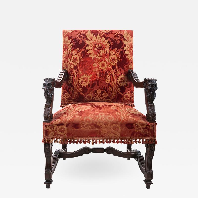 French 19th Century Renaissance Fauteuil