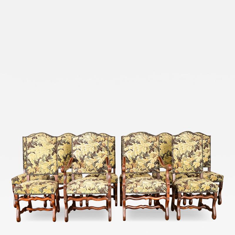 French 19th Century Set of Ten Os de Mouton Dining Chairs