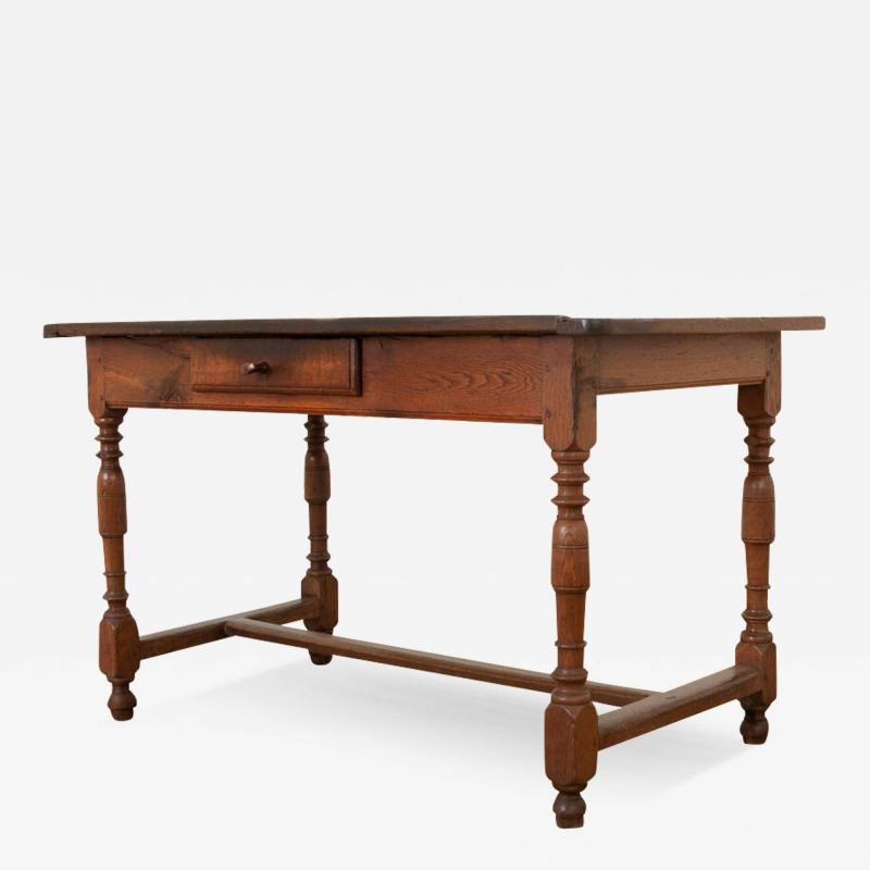 French 19th Century Solid Oak Desk