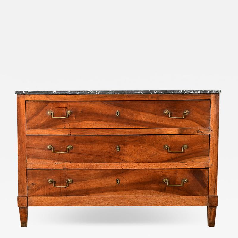 French 19th Century Solid Walnut Commode