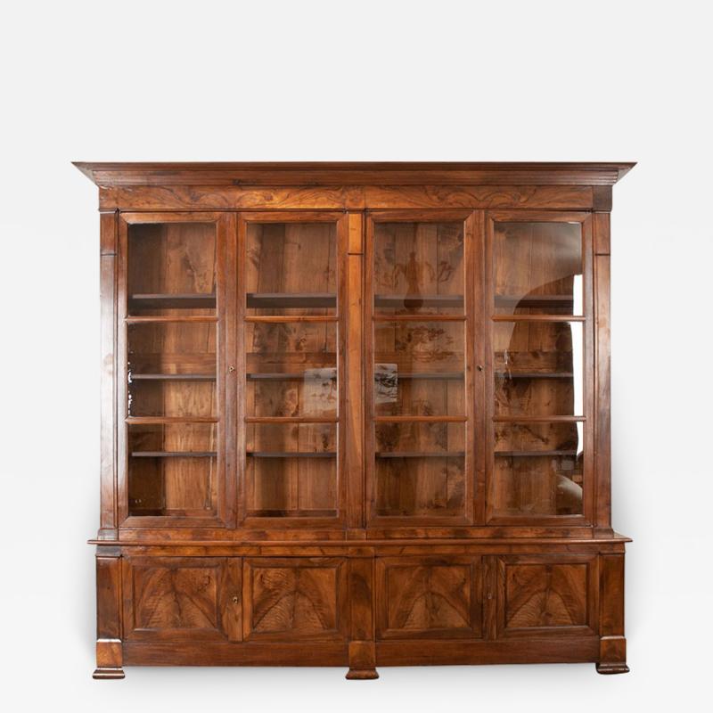French 19th Century Walnut Bibliotheque