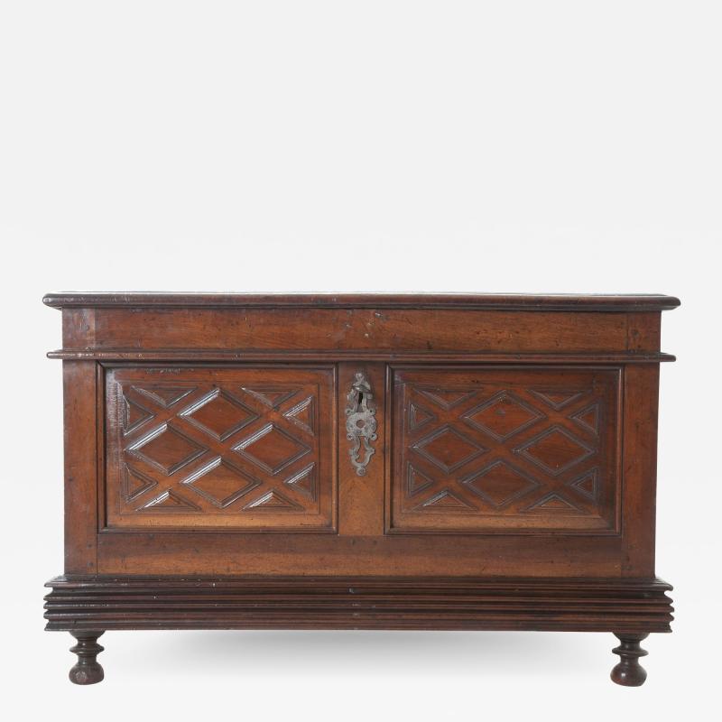 French 19th Century Walnut Coffer