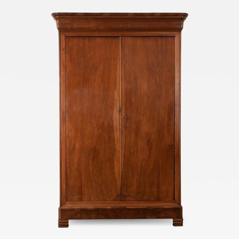 French 19th Century Walnut Louis Philippe Armoire