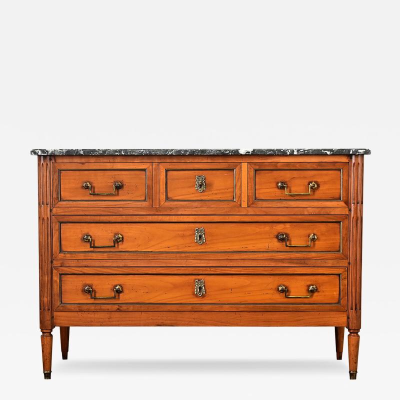 French 20th Century Louis XVI Style Fruitwood Commode