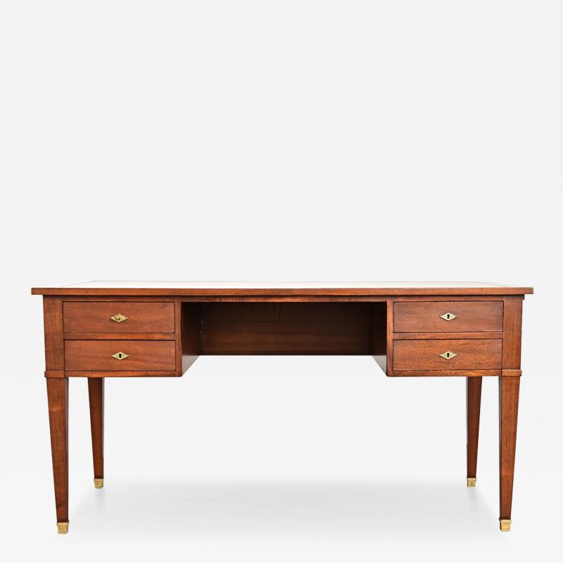 French 20th Century Mahogany and Leather top Desk