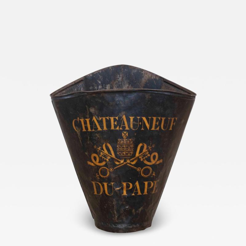 French 20th Century Painted Grape Picking Hod