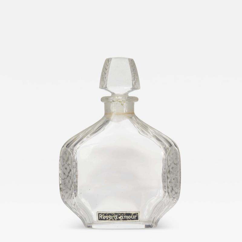 French Art Deco Baccarat Floral Perfume Bottle