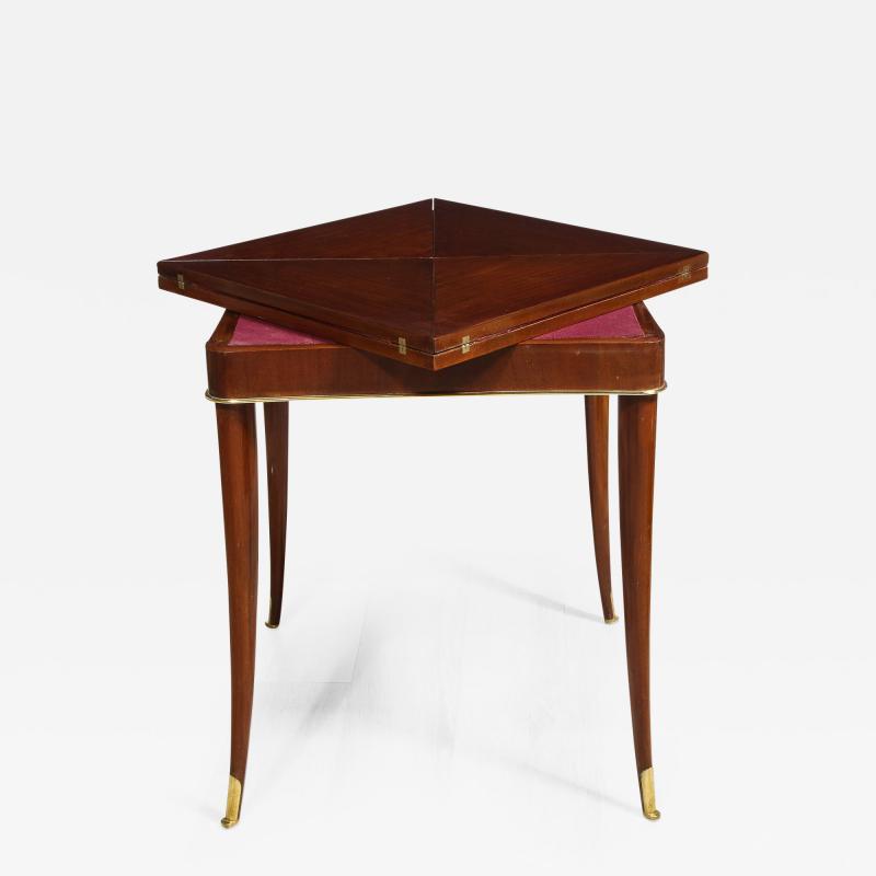 French Art Deco Mahogany Game Table