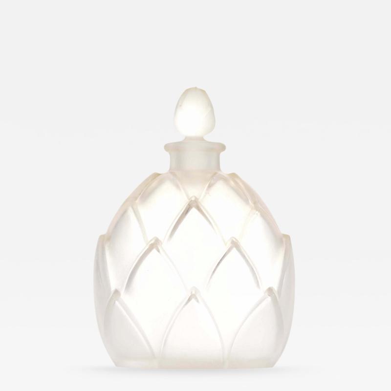 French Art Deco Marquila for Feuilles Lalique Perfume Bottle