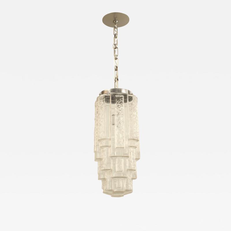 French Art Deco Molded Glass Lantern
