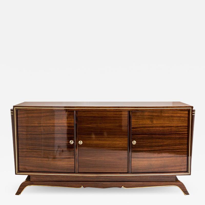 French Art Deco Rosewood Sideboard Leleu Style