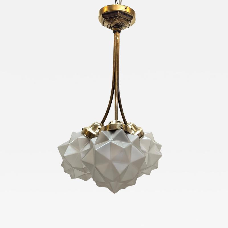French Art Deco Star Chandelier