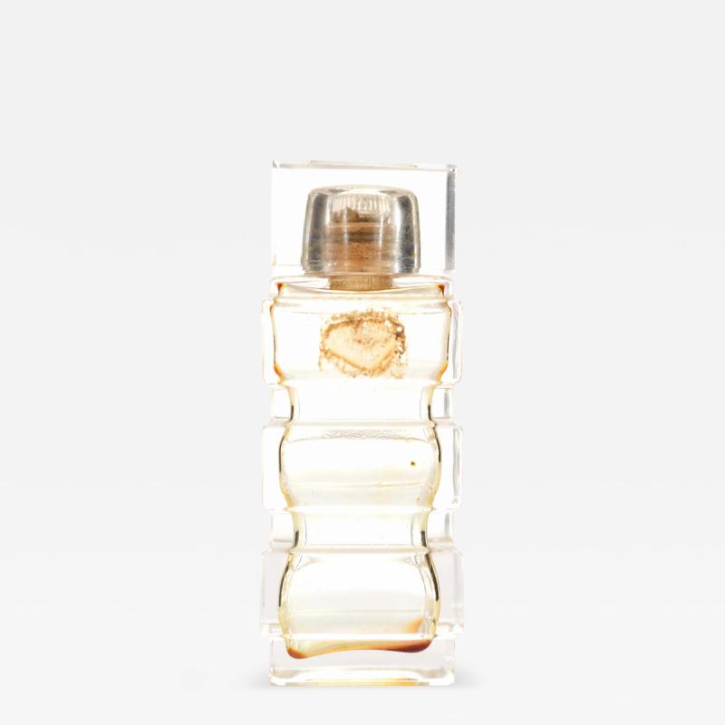 French Art Deco Tiered Glass Perfume Bottle