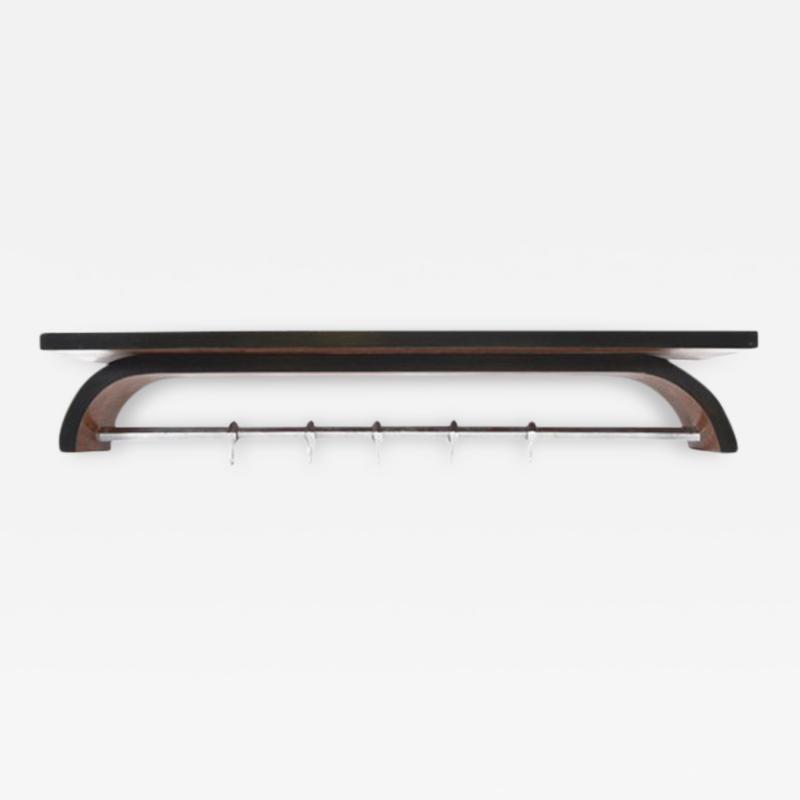 French Art Deco Wall Coat Rack