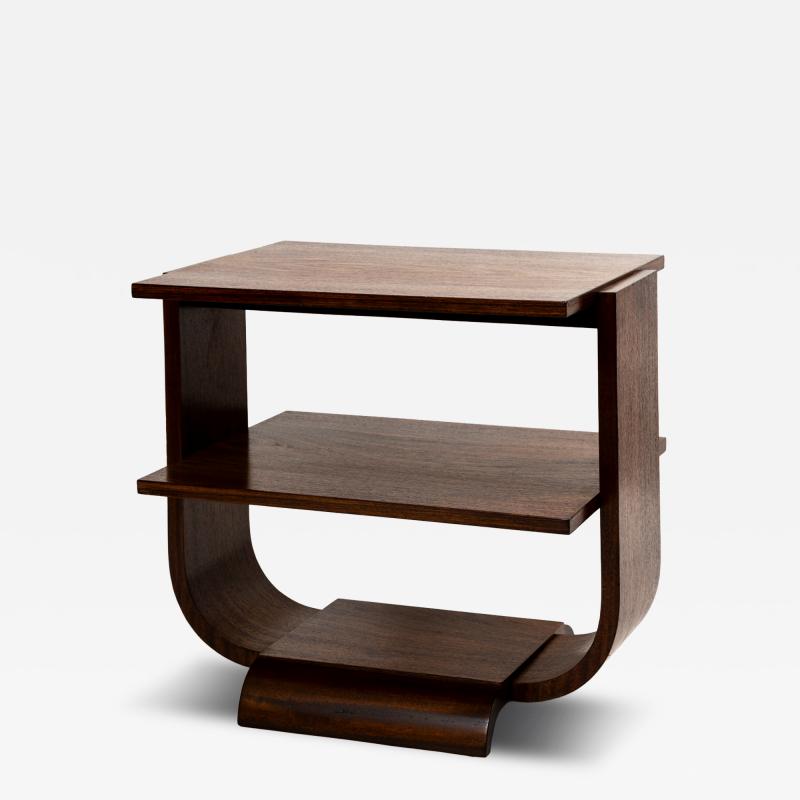 French Art Moderne Side Table In Rosewood
