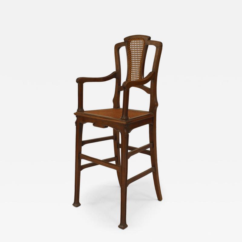 French Art Nouveau High Chair