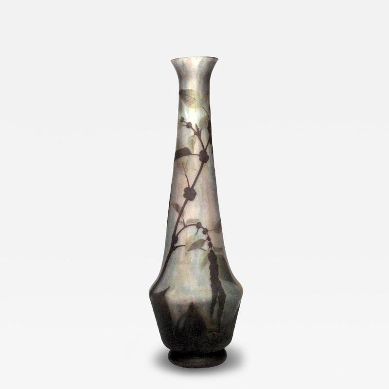 French Art Nouveau Nancy Cameo Vase