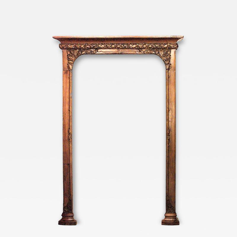 French Art Nouveau Walnut Bookshelf Archway