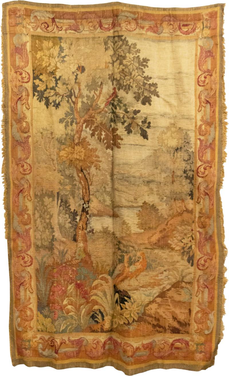 French Aubusson Floral Tapestry