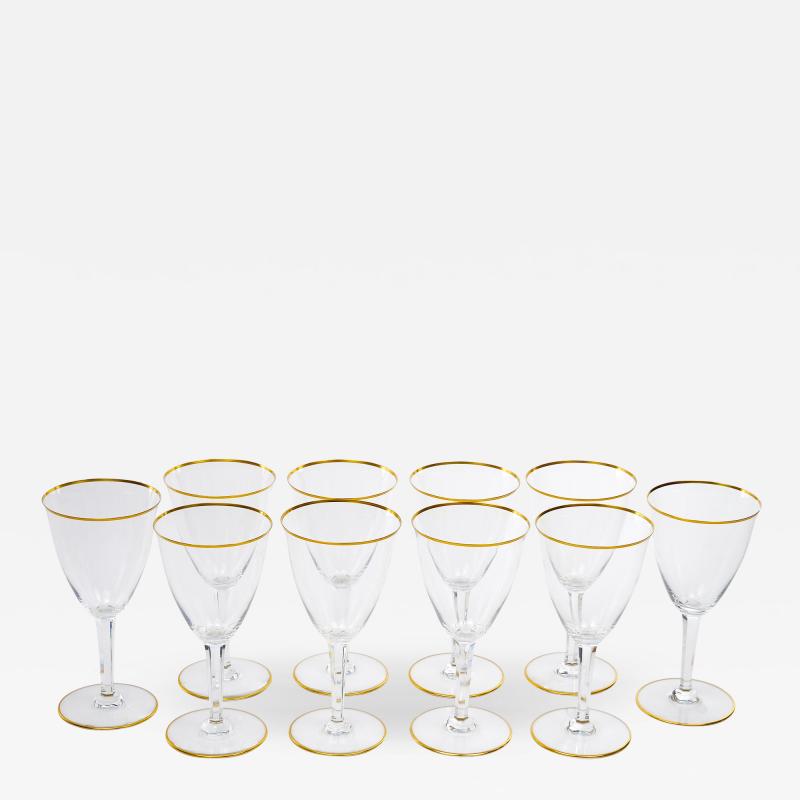 French Baccarat Crystal Tableware Wine Water Service 12 People