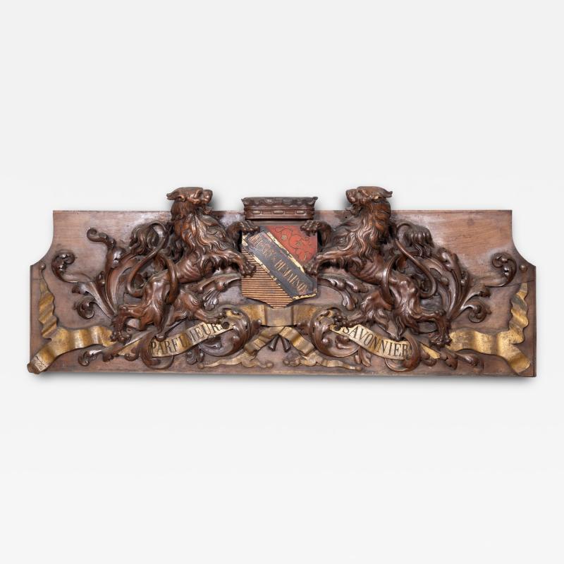 French Carved Walnut Henry Demarson Parfumeure And Savonnier Store Sign
